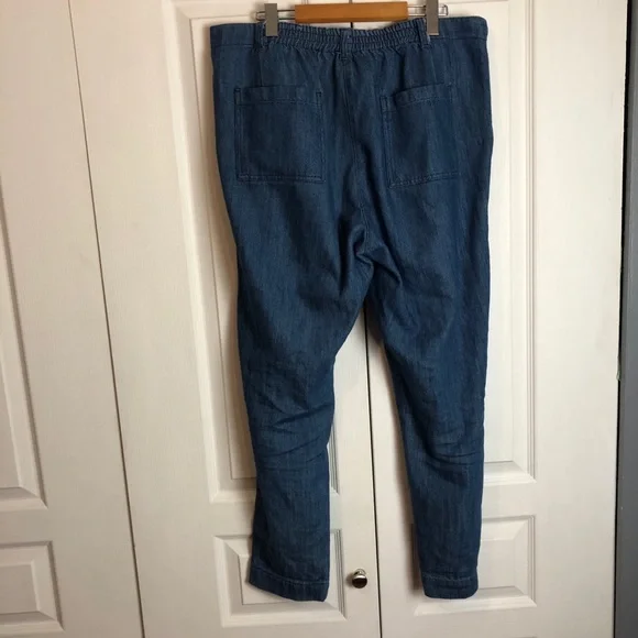 Denim Chambray Pants - Picture 4 of 9